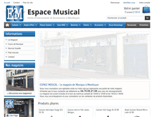 Tablet Screenshot of espacemusical.fr